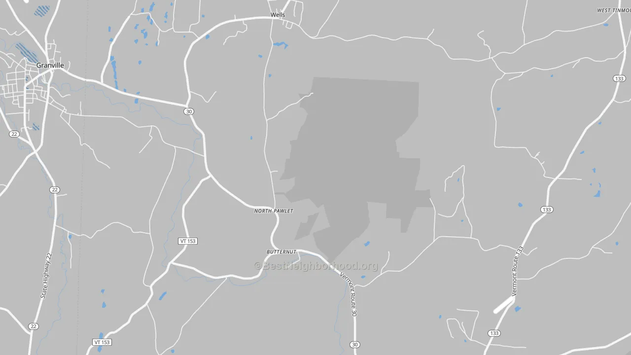 Transit Grade map of North Pawlet, VT