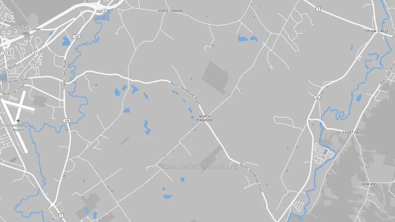 Transit Grade map of North Pembroke, NH