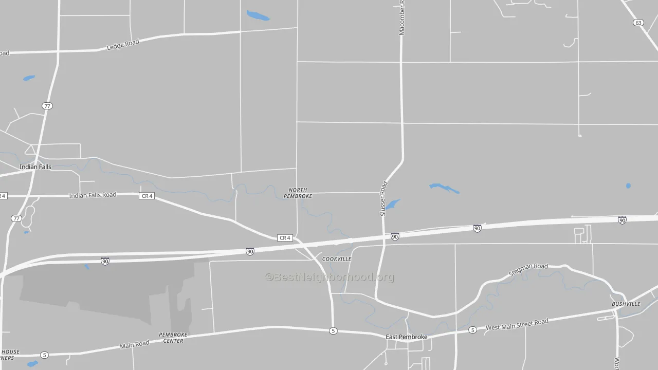 Transit Grade map of North Pembroke, NY