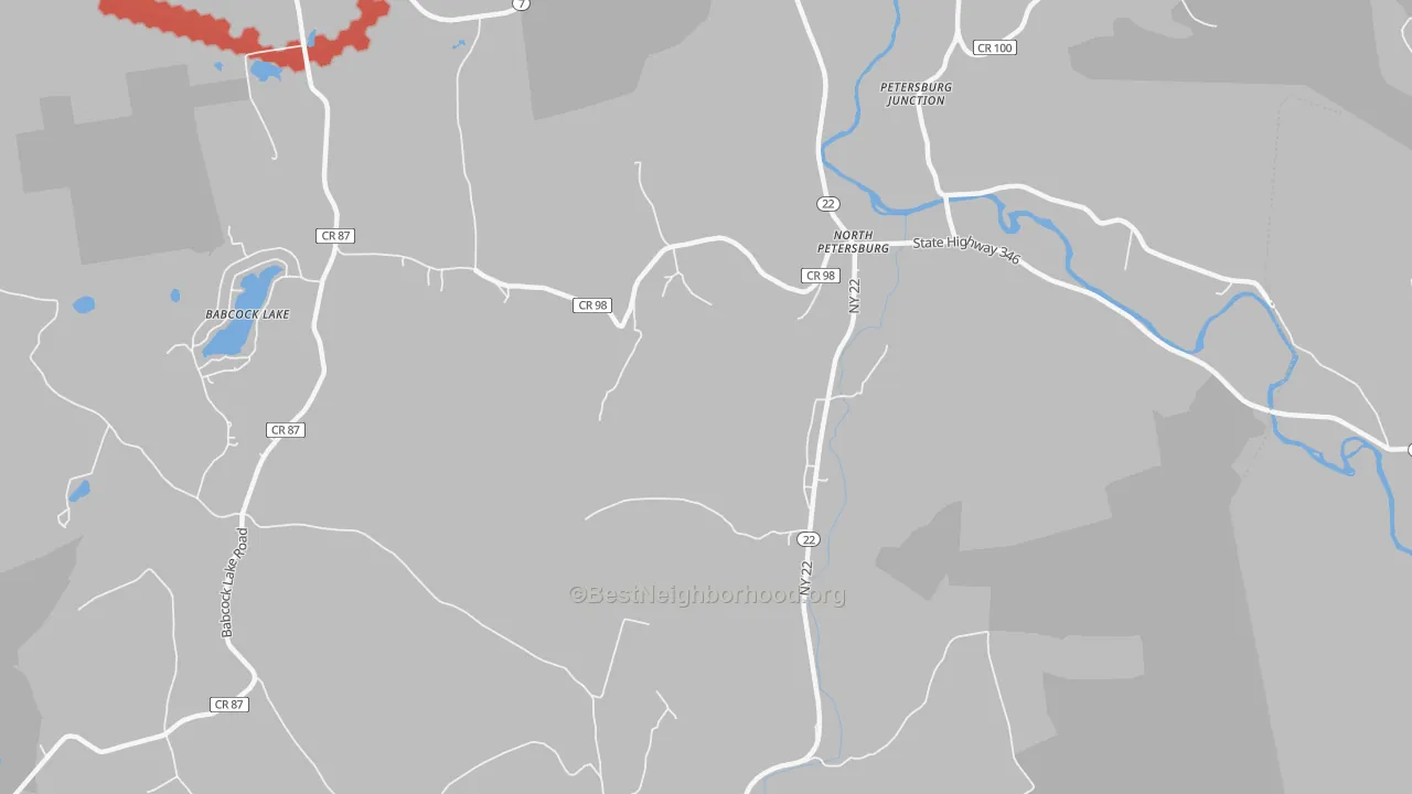 Transit Grade map of North Petersburg, NY