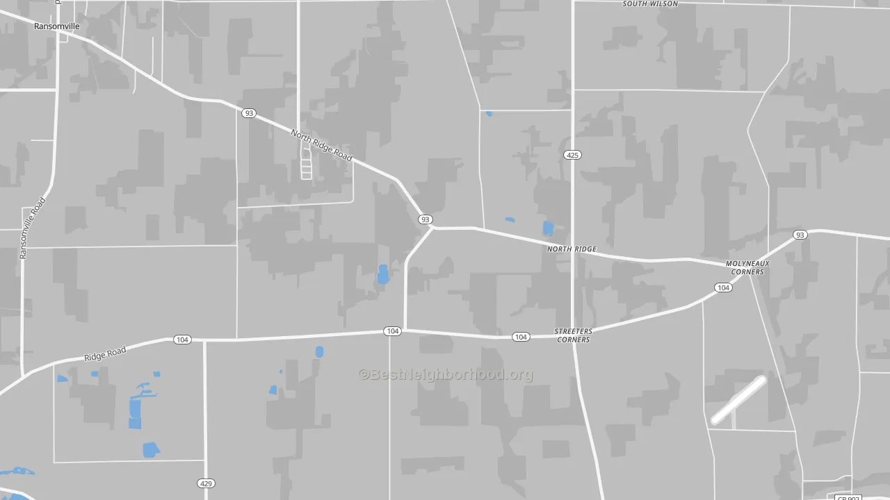 Transit Grade map of North Ridge, NY