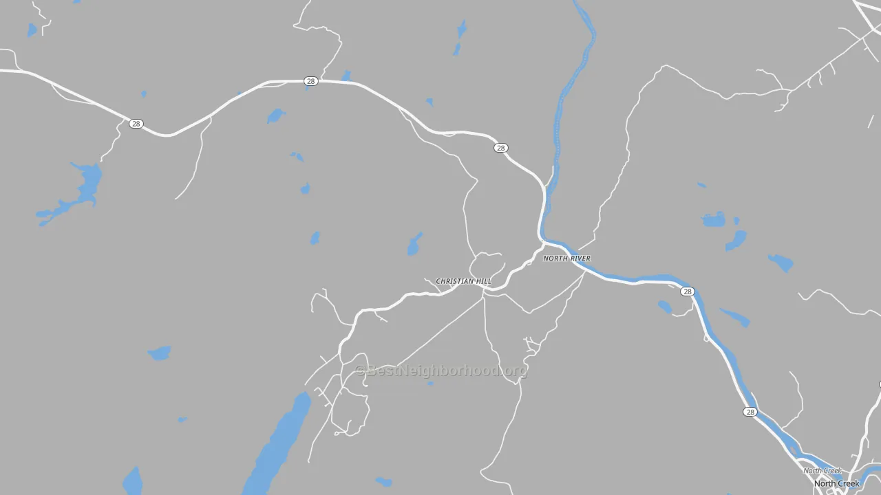 Transit Grade map of North River, NY