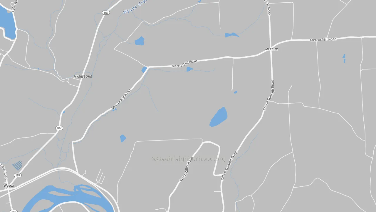 Transit Grade map of North Rome, PA
