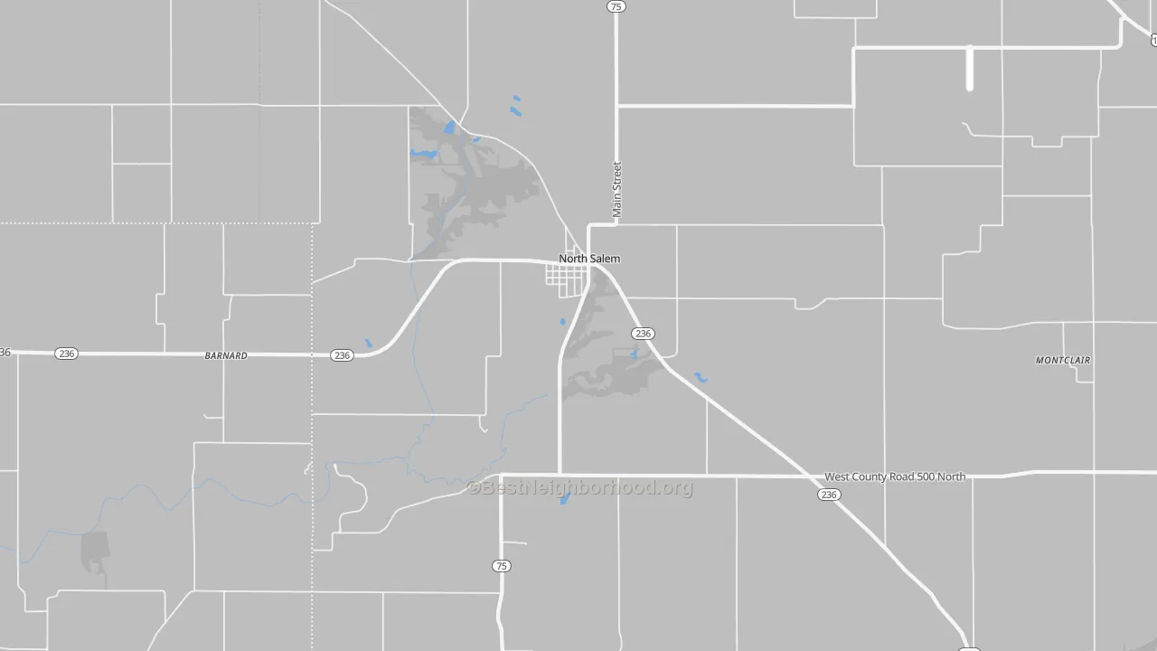 Transit Grade map of North Salem, IN