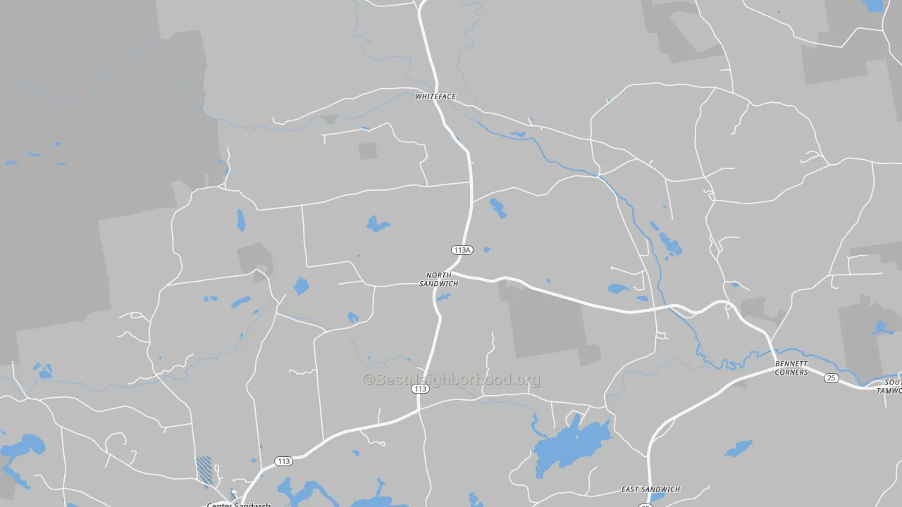 Transit Grade map of North Sandwich, NH