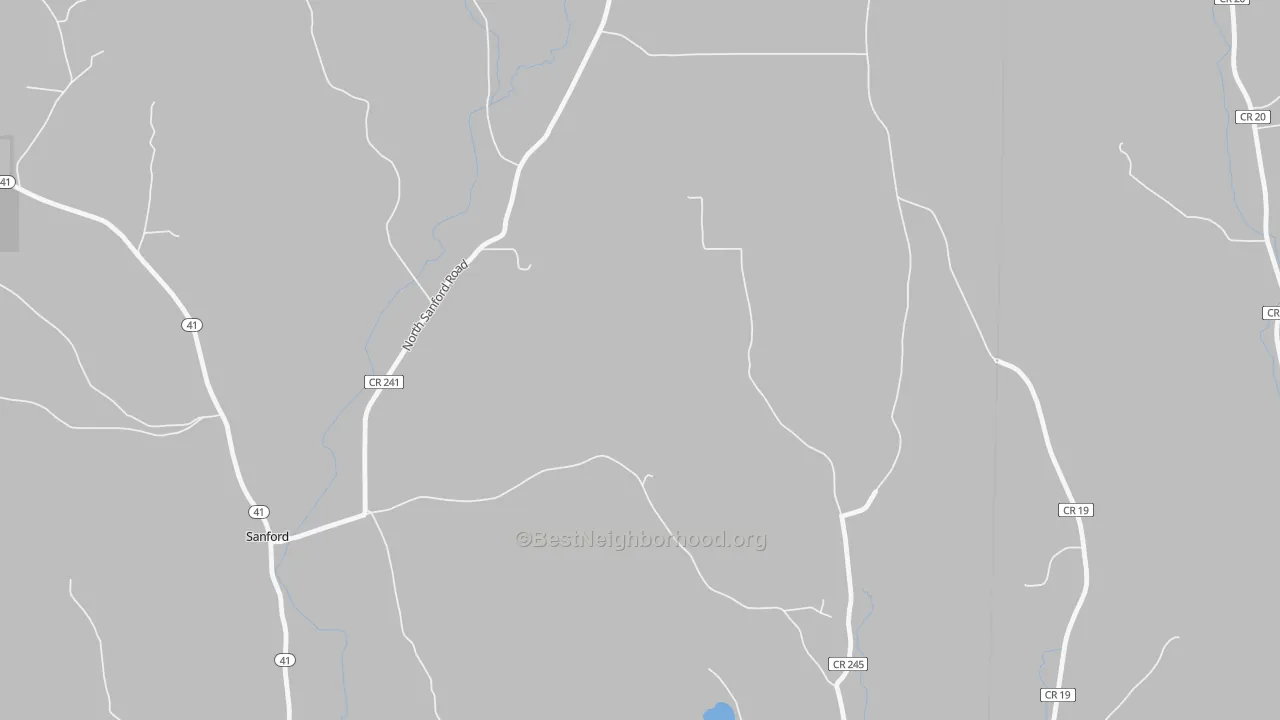 Transit Grade map of North Sanford, NY