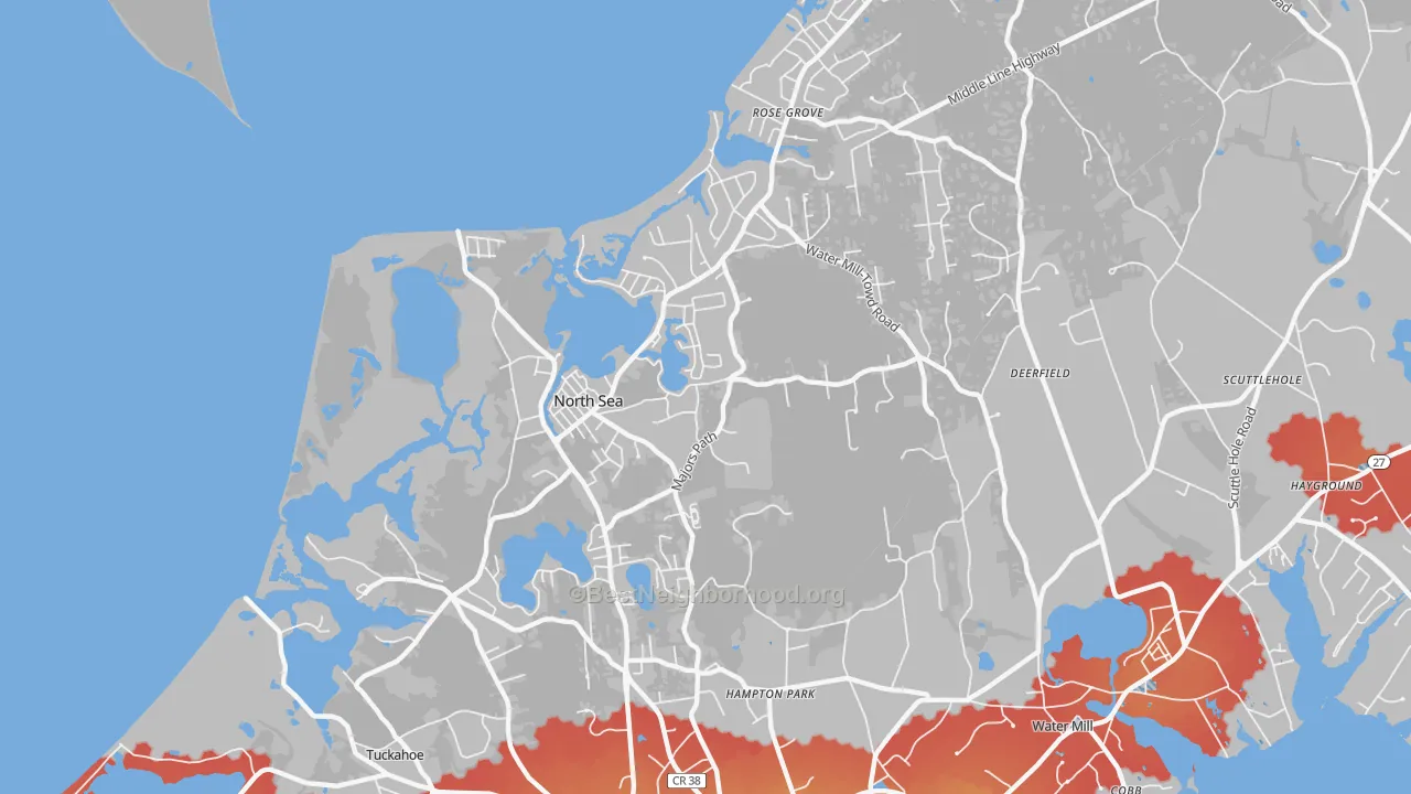Transit Grade map of North Sea, NY