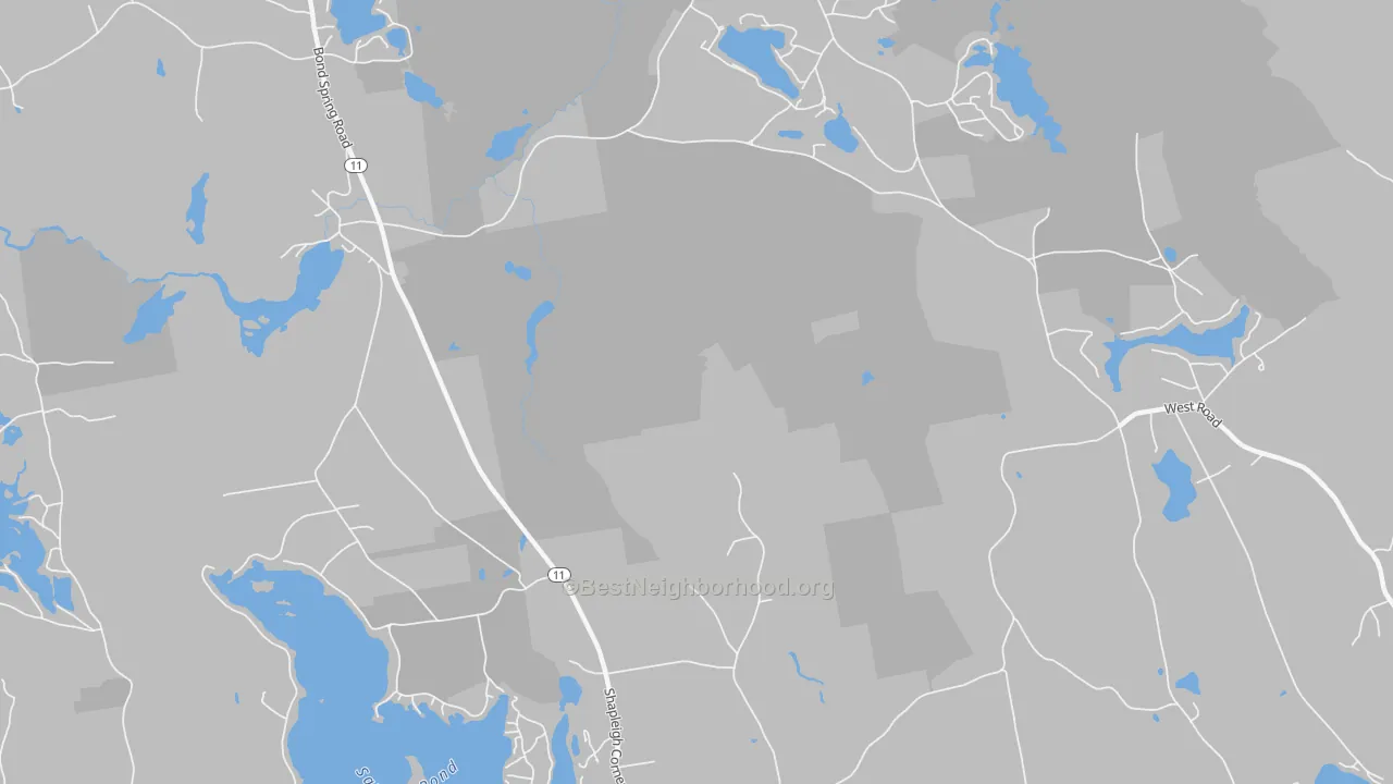 Transit Grade map of North Shapleigh, ME
