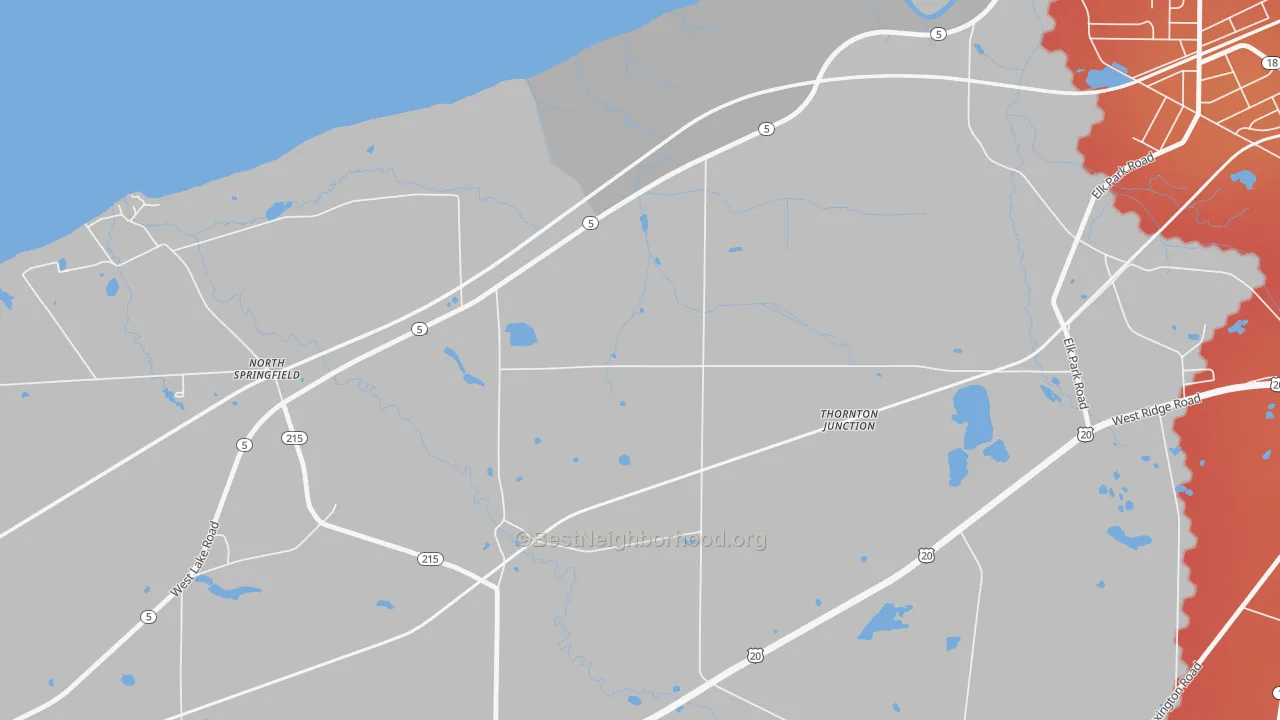 Transit Grade map of North Springfield, PA