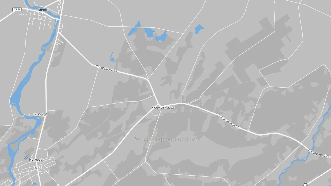 Transit Grade map of North Stockholm, NY