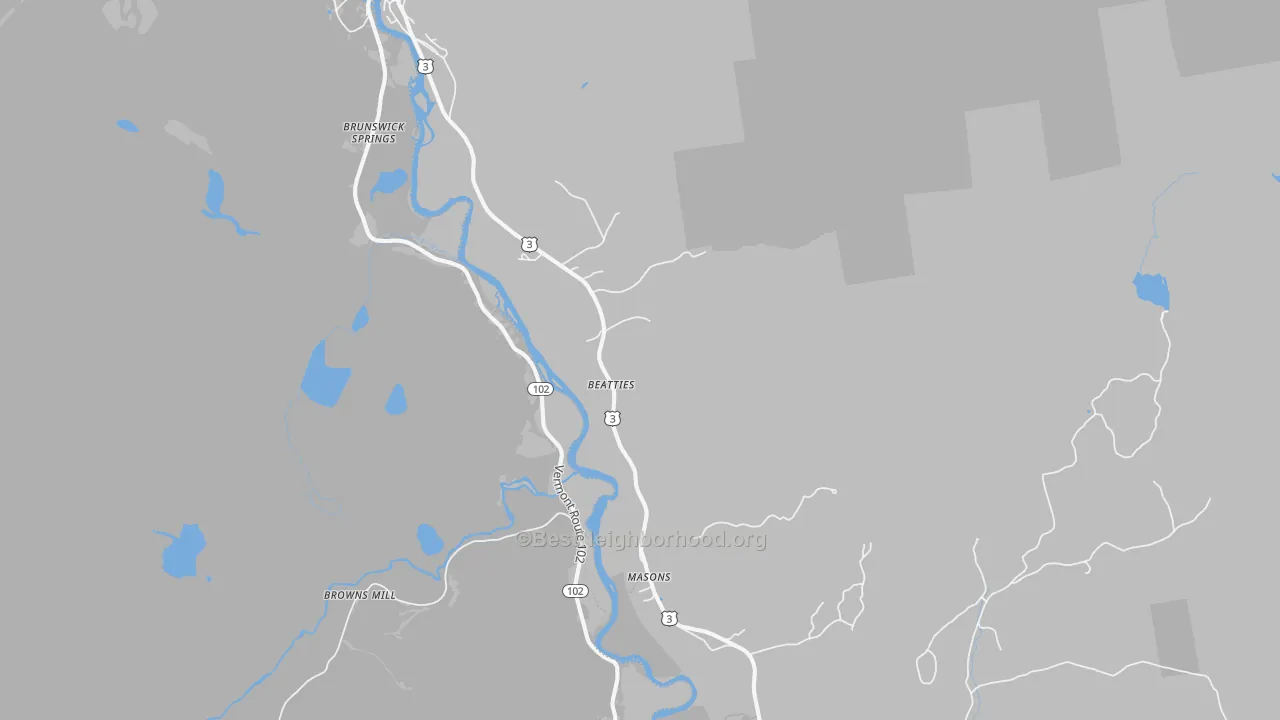 Transit Grade map of North Stratford, NH
