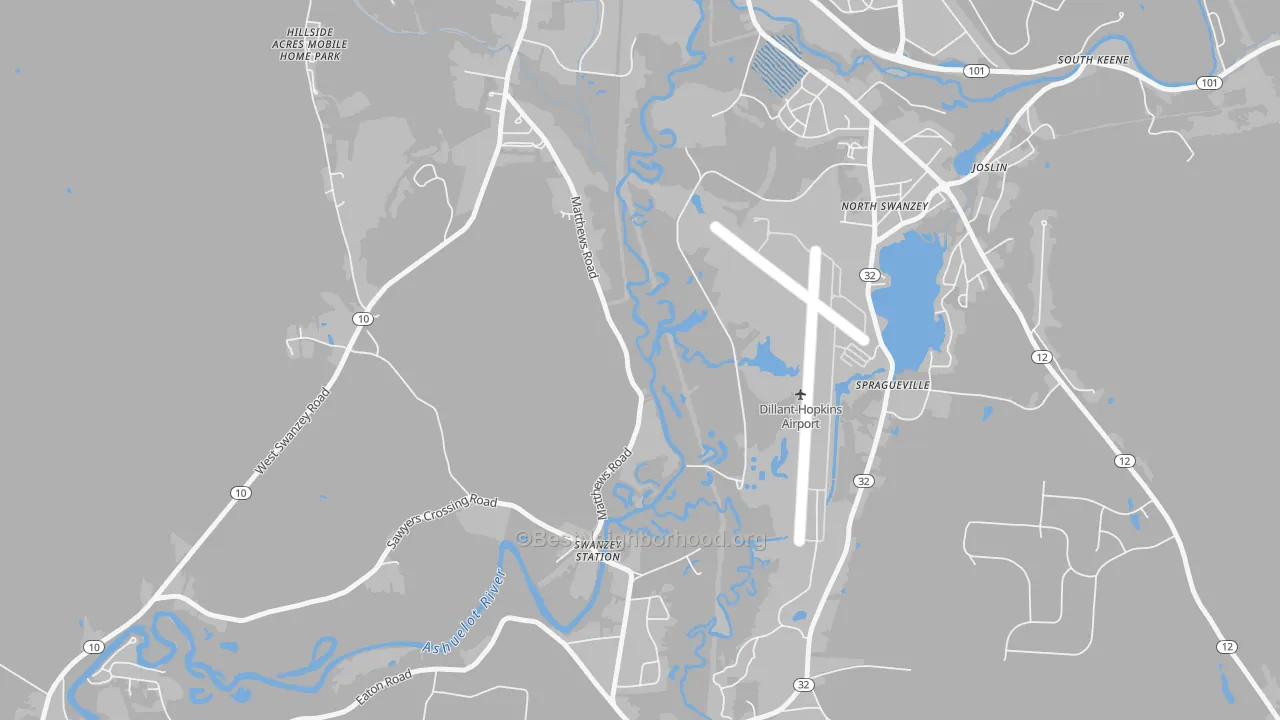Transit Grade map of North Swanzey, NH