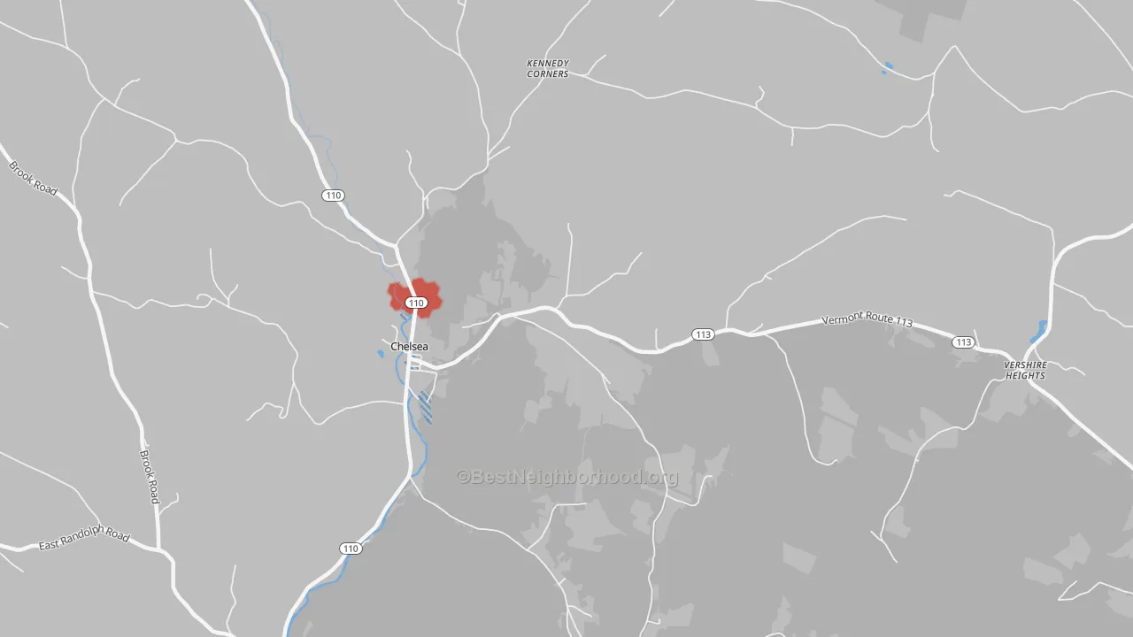Transit Grade map of North Thetford, VT