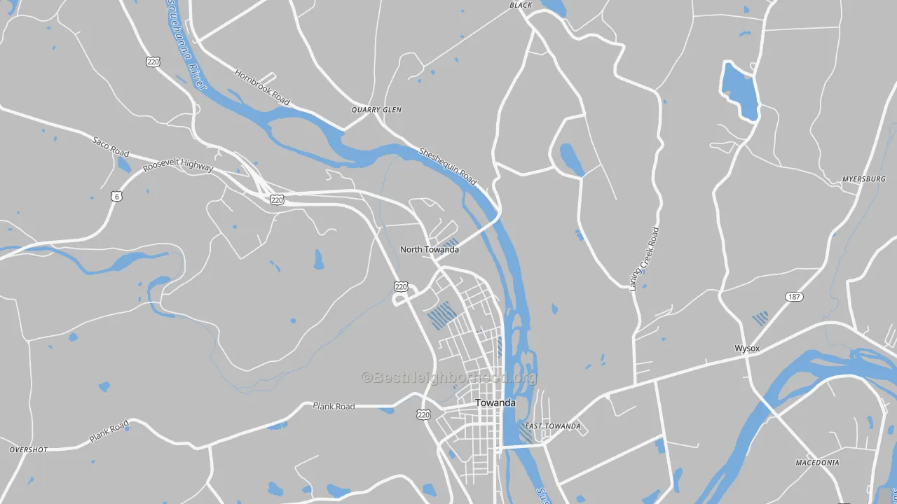Transit Grade map of North Towanda, PA