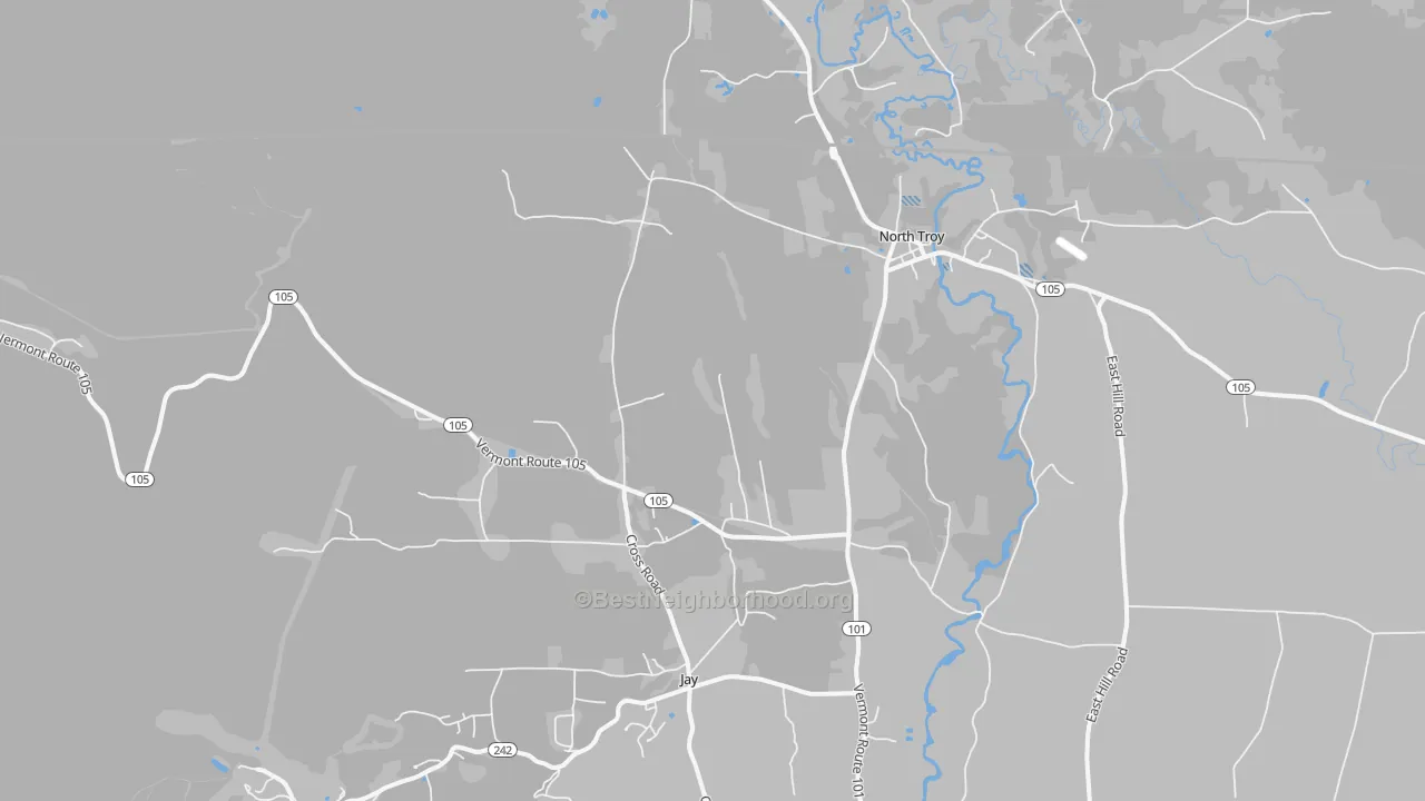 Transit Grade map of North Troy, VT