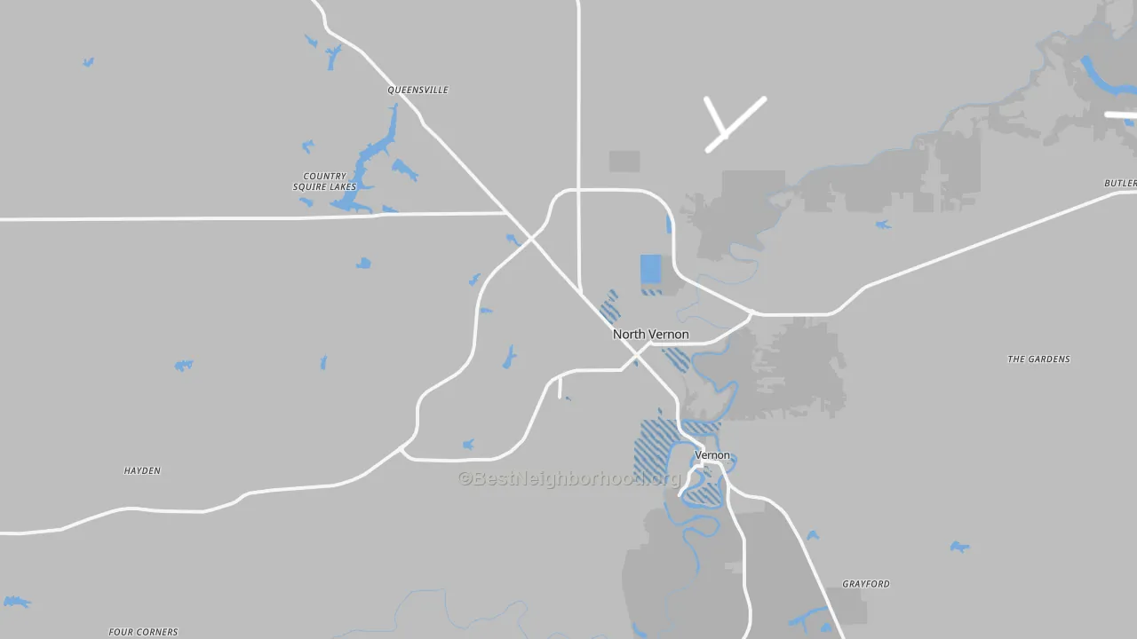 Transit Grade map of North Vernon, IN