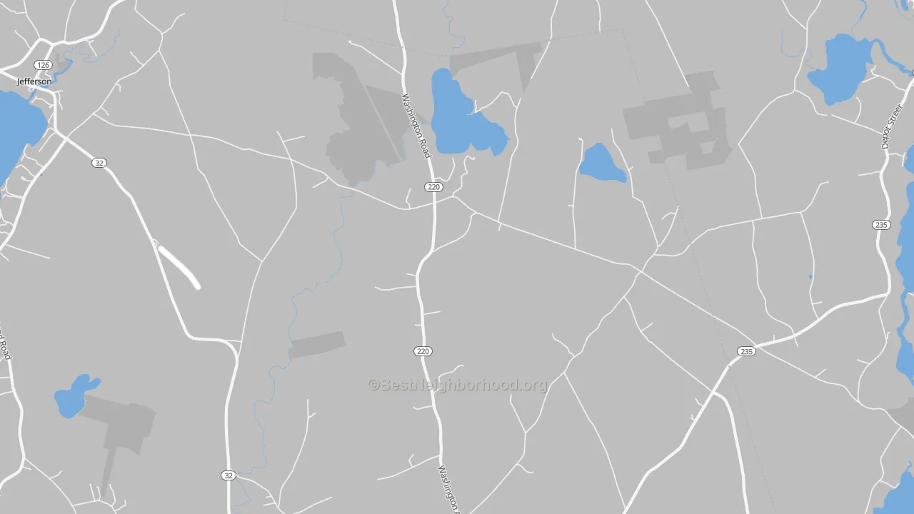Transit Grade map of North Waldoboro, ME