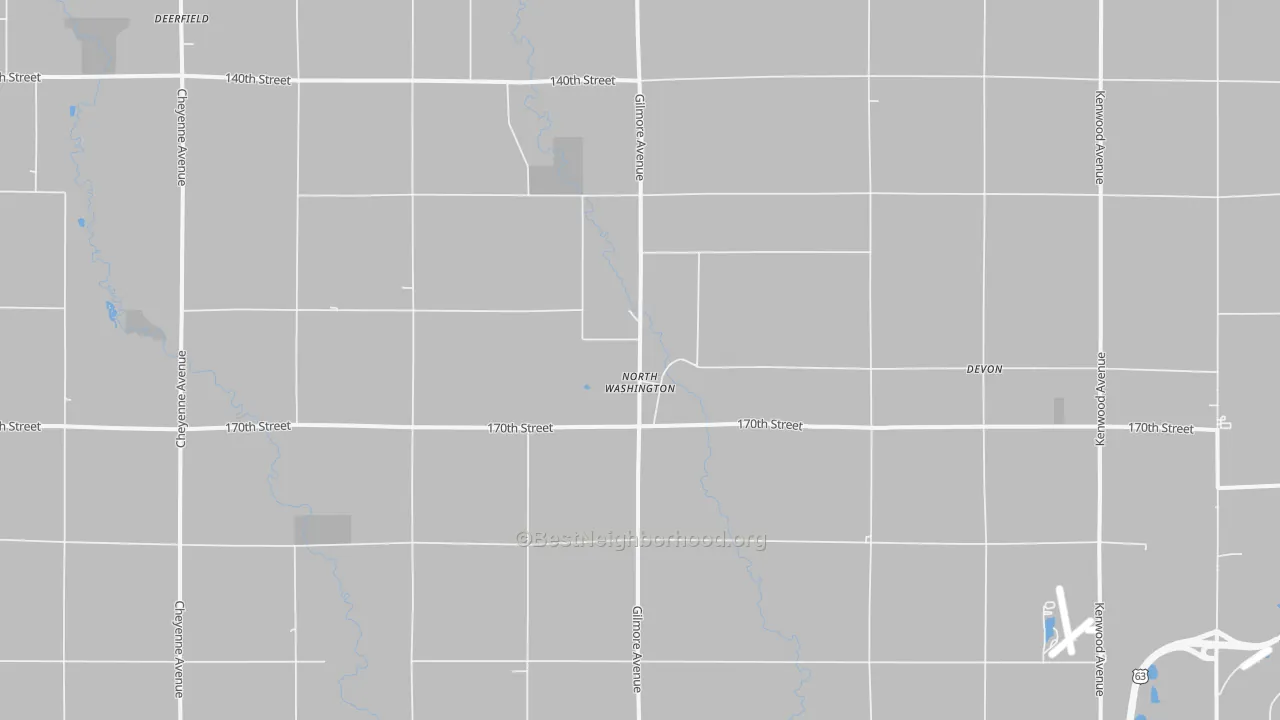 Transit Grade map of North Washington, IA