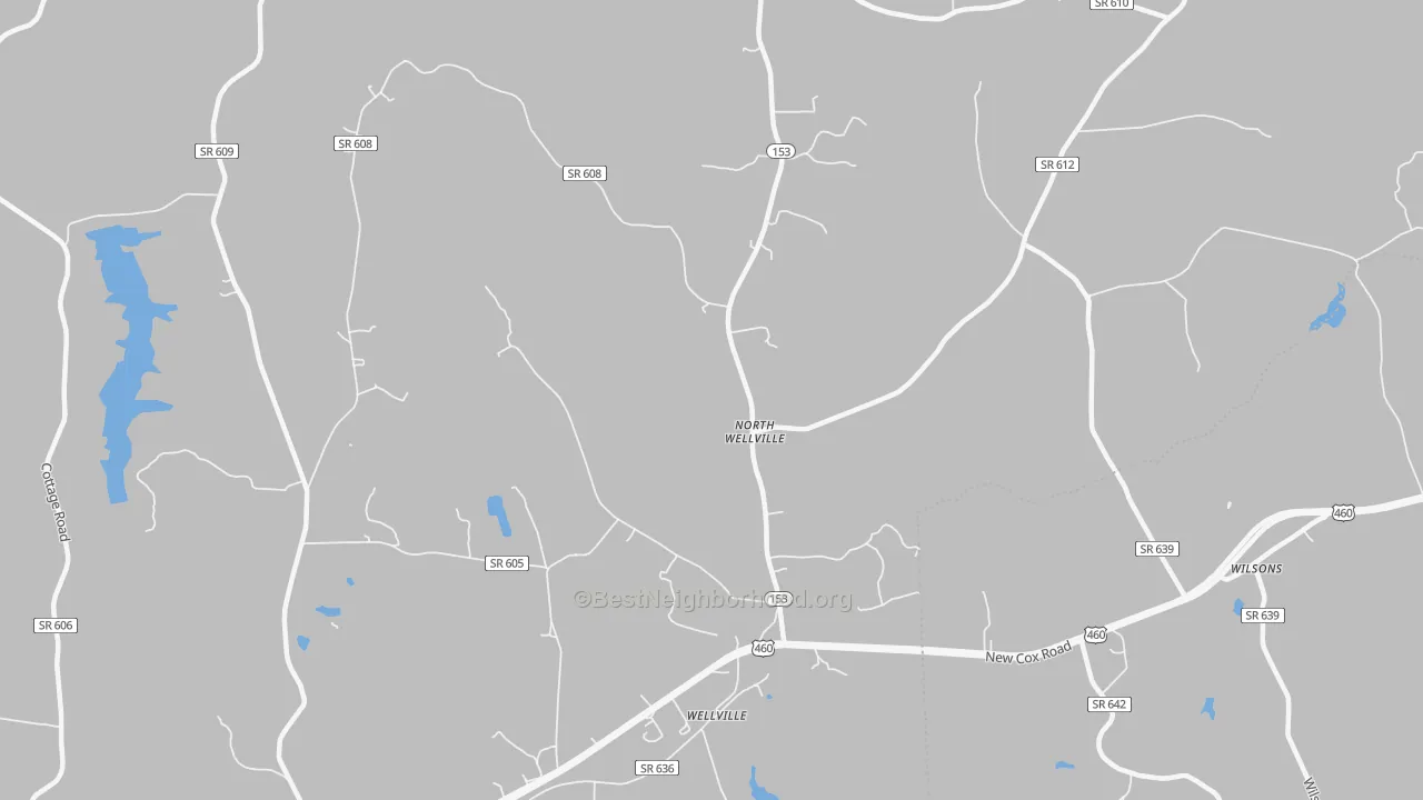 Transit Grade map of North Wellville, VA