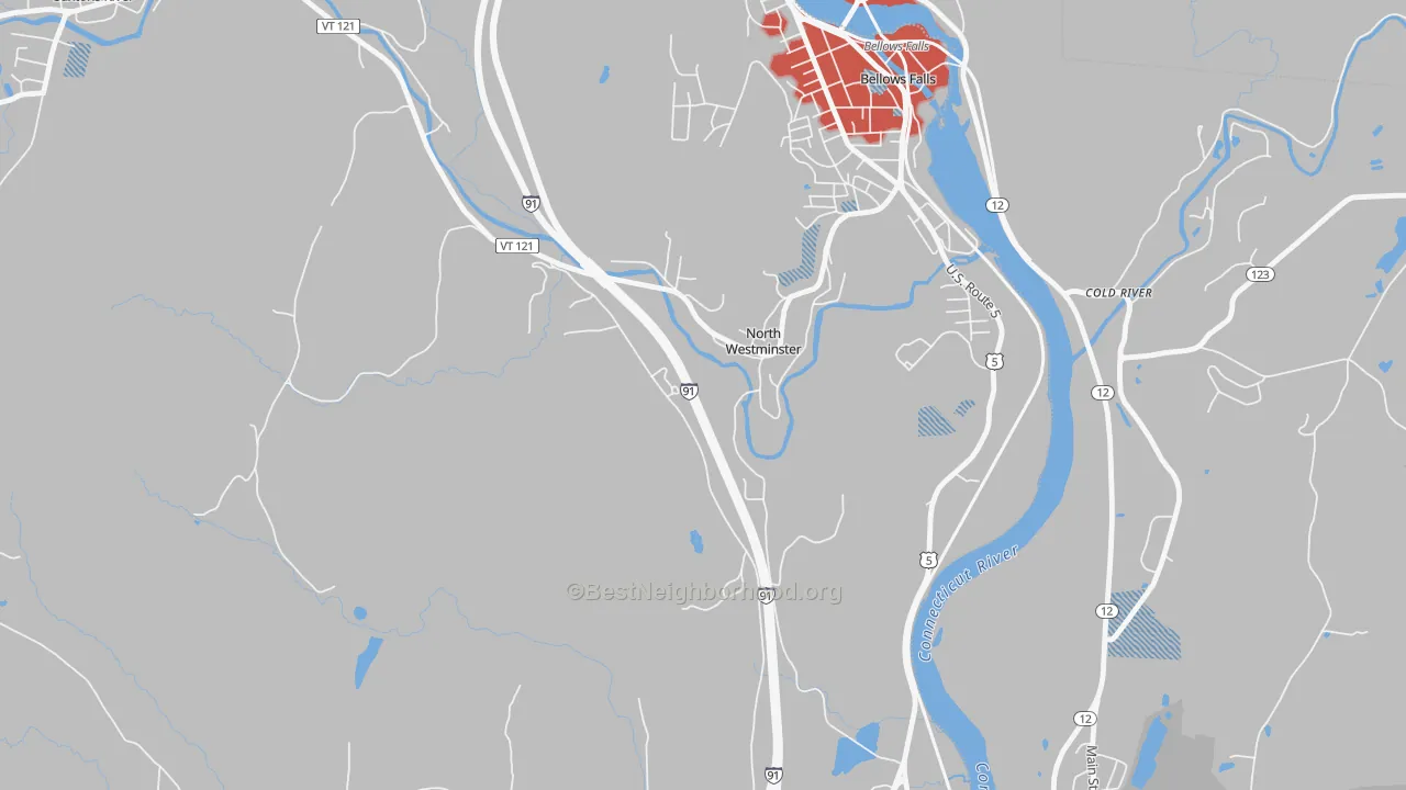 Transit Grade map of North Westminster, VT