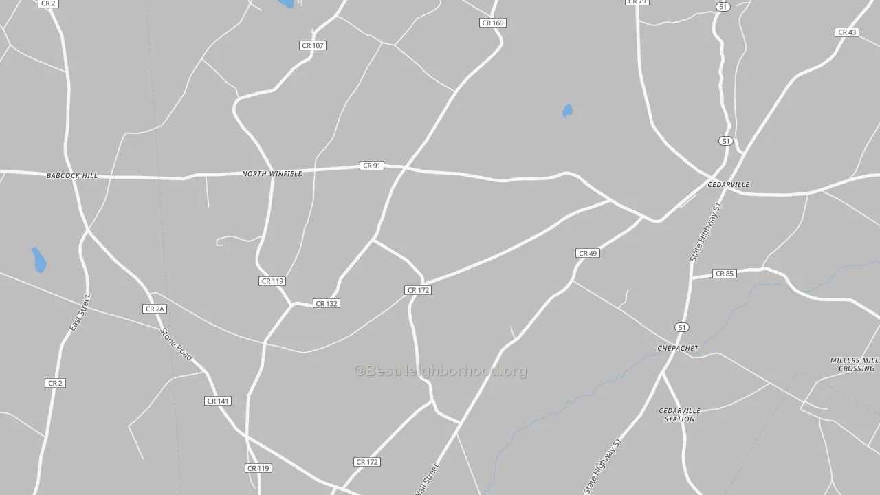 Transit Grade map of North Winfield, NY