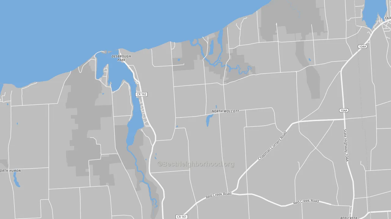 Transit Grade map of North Wolcott, NY