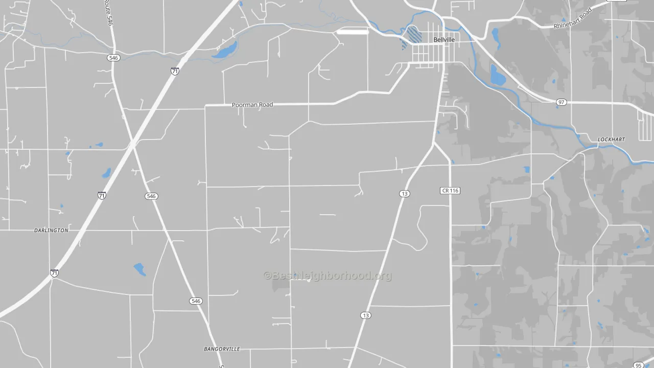 Transit Grade map of North Woodbury, OH