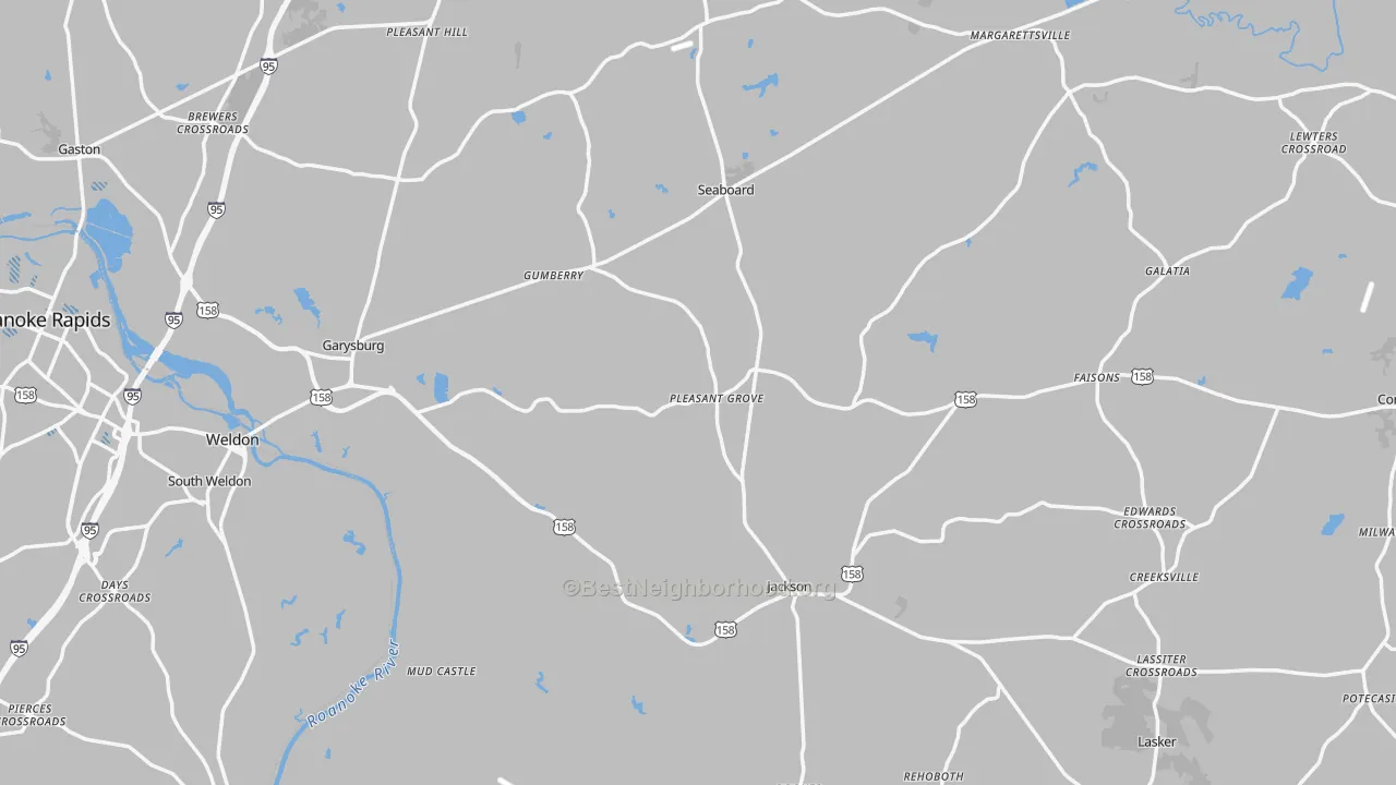 Transit Grade map of Northampton County, NC