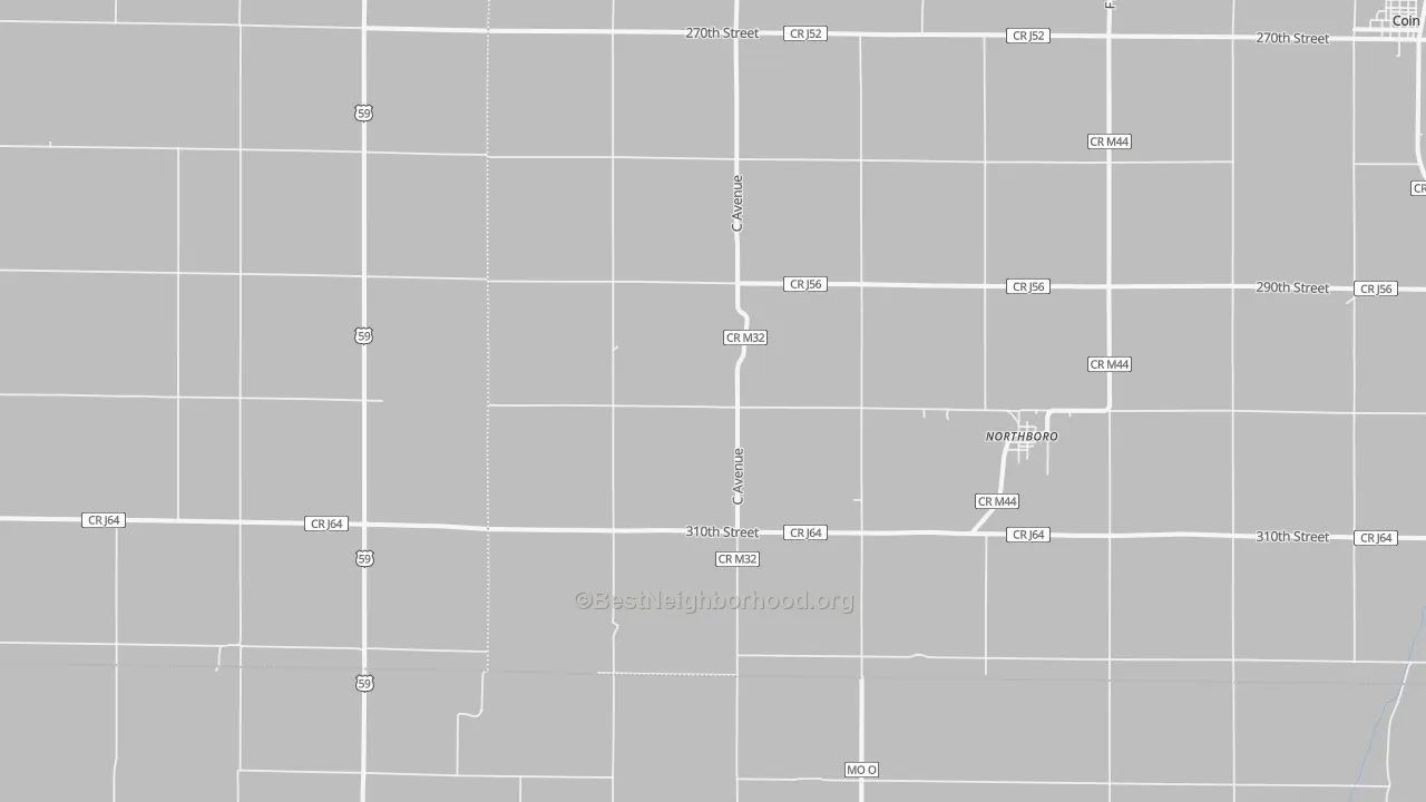 Transit Grade map of Northboro, IA