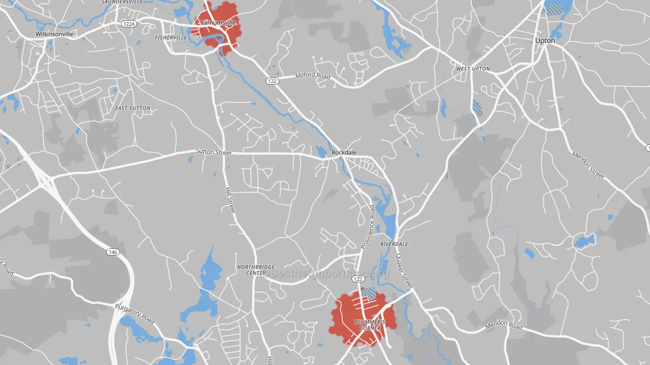 Transit Grade map of Northbridge, MA