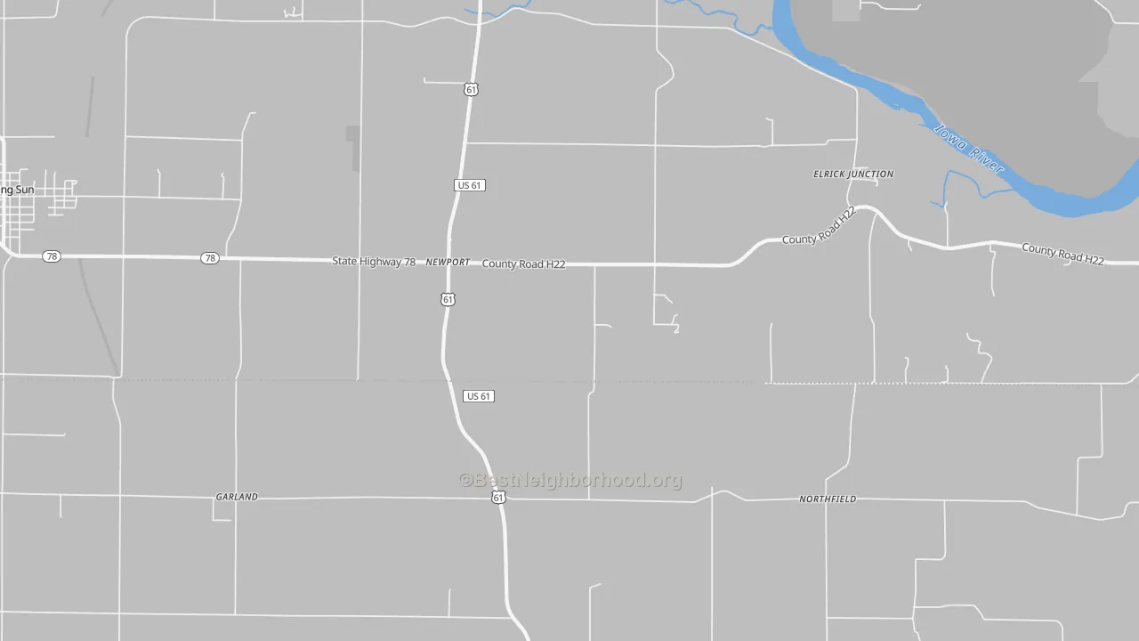 Transit Grade map of Northfield, IA