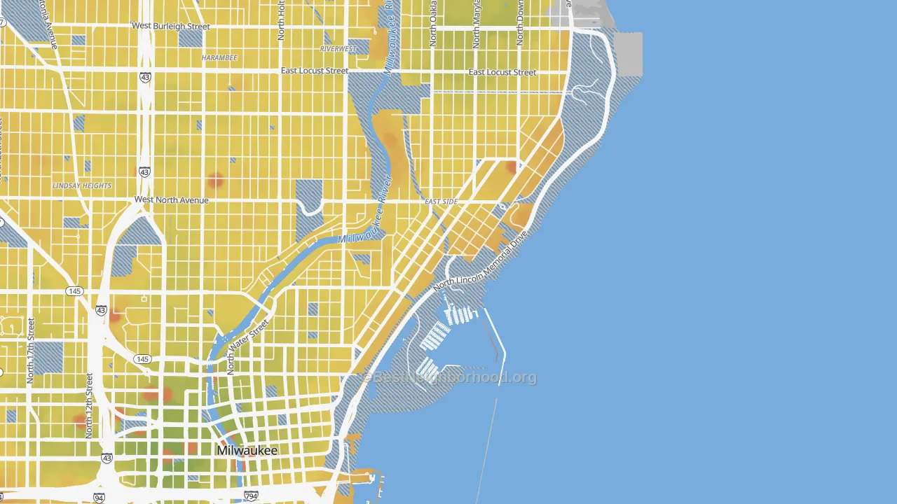 Transit Grade map of Northpoint, Milwaukee, WI
