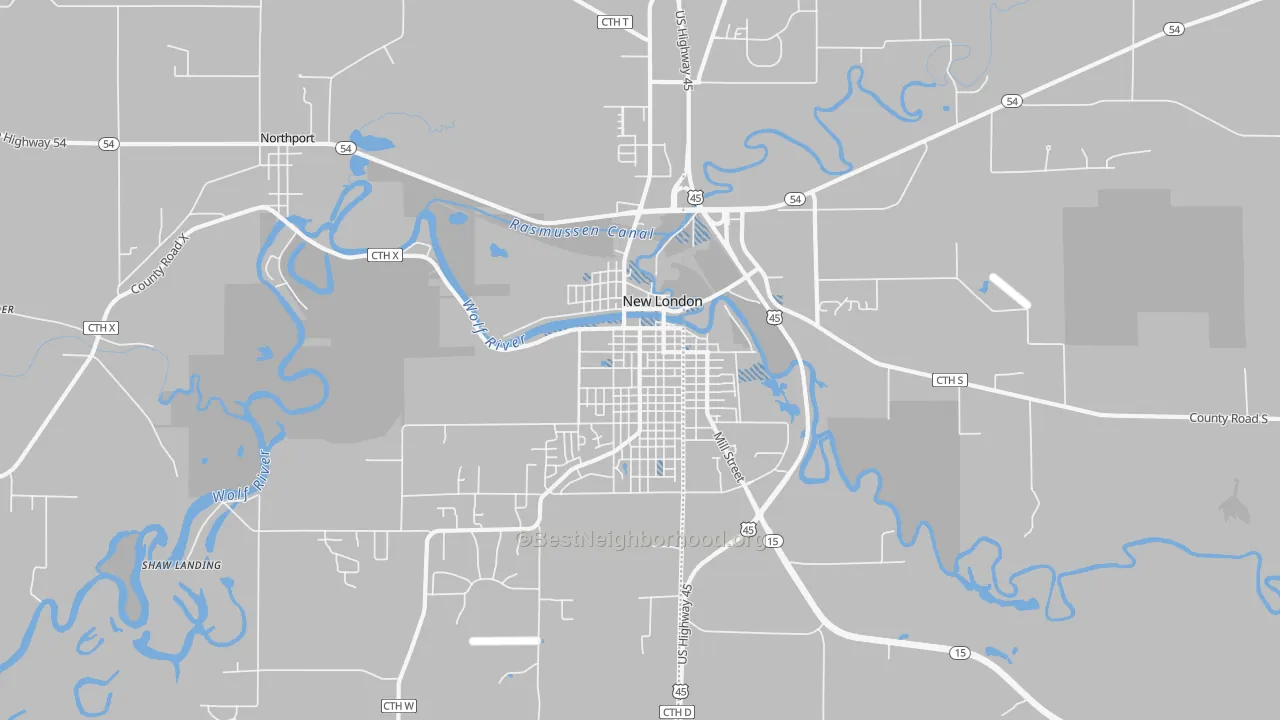Transit Grade map of Northport, WI