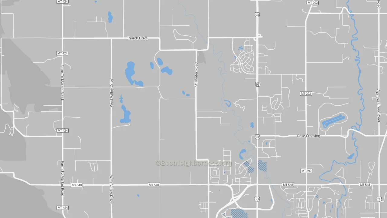 Transit Grade map of Northridge Heights, MT