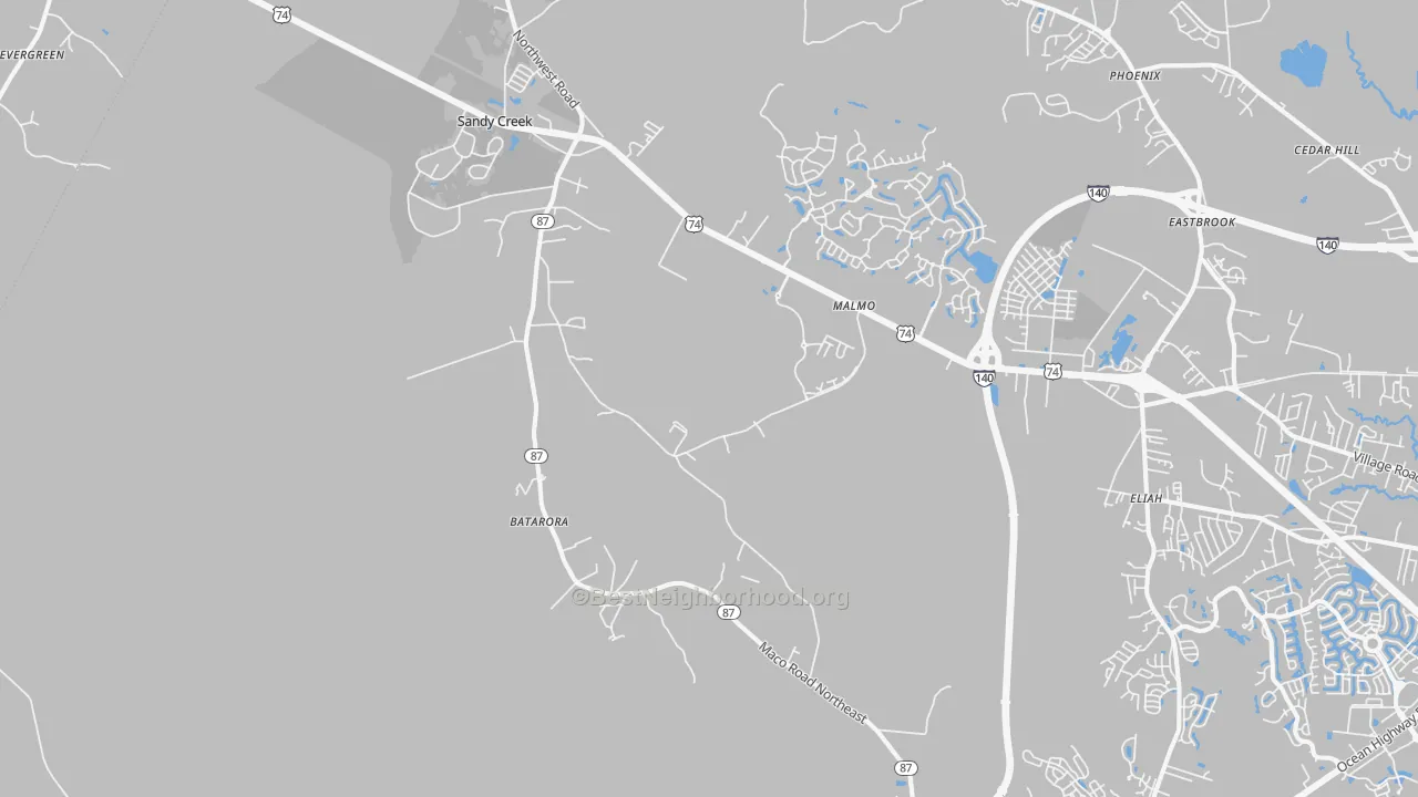 Transit Grade map of Northwest, NC