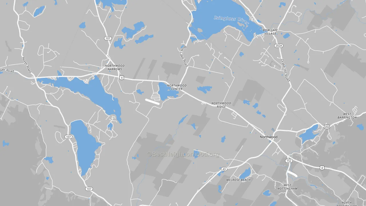 Transit Grade map of Northwood, NH