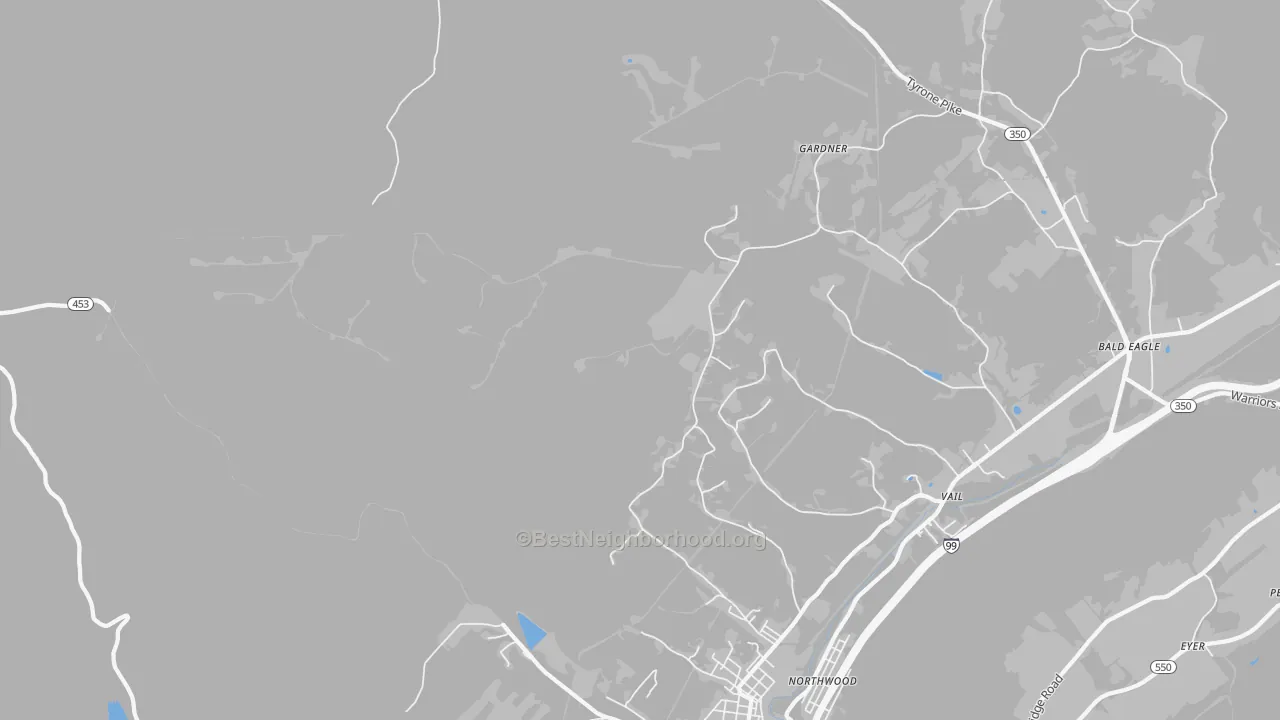 Transit Grade map of Northwood, PA