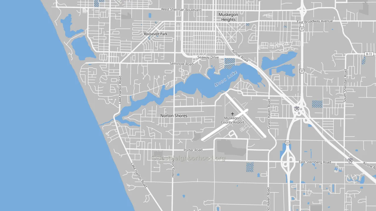Transit Grade map of Norton Shores, MI