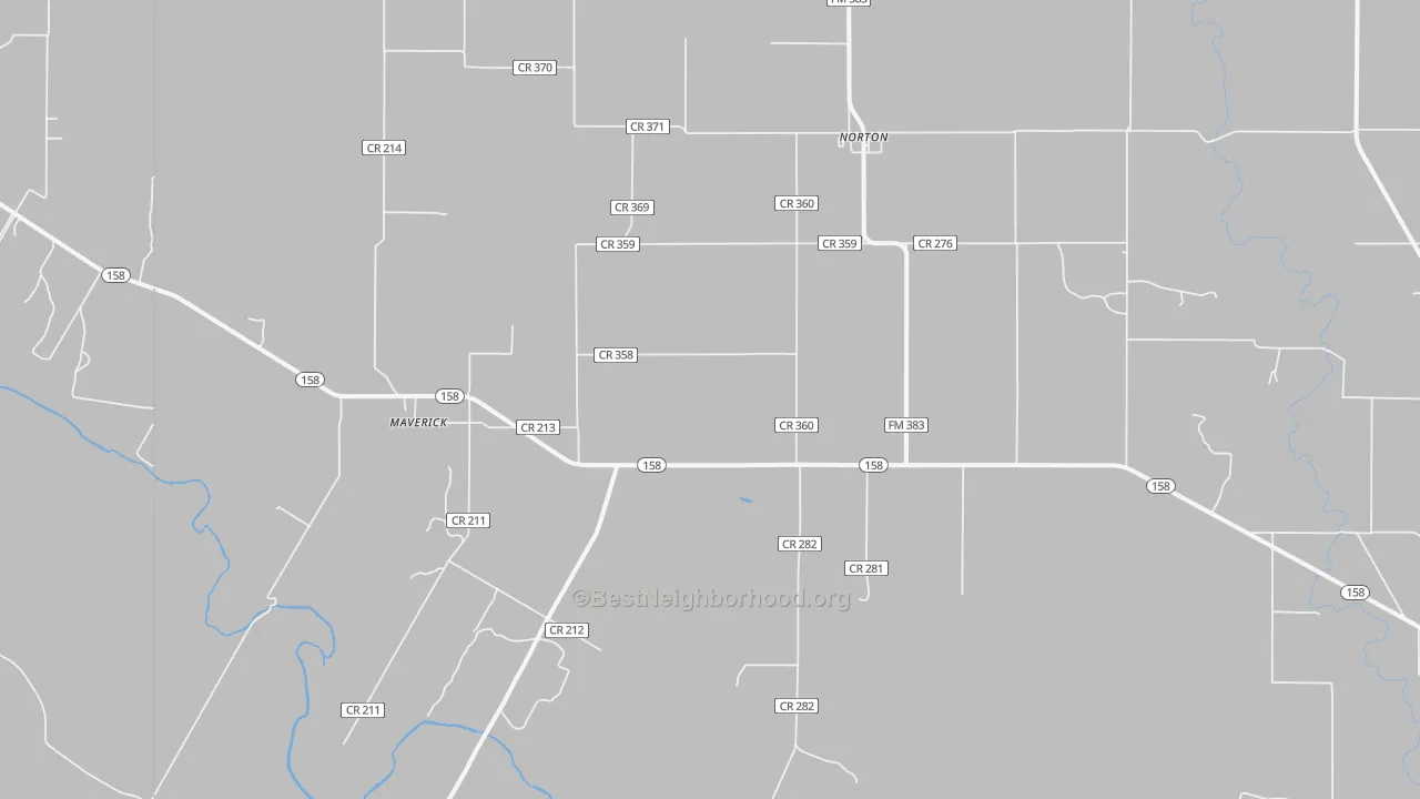Transit Grade map of Norton, TX