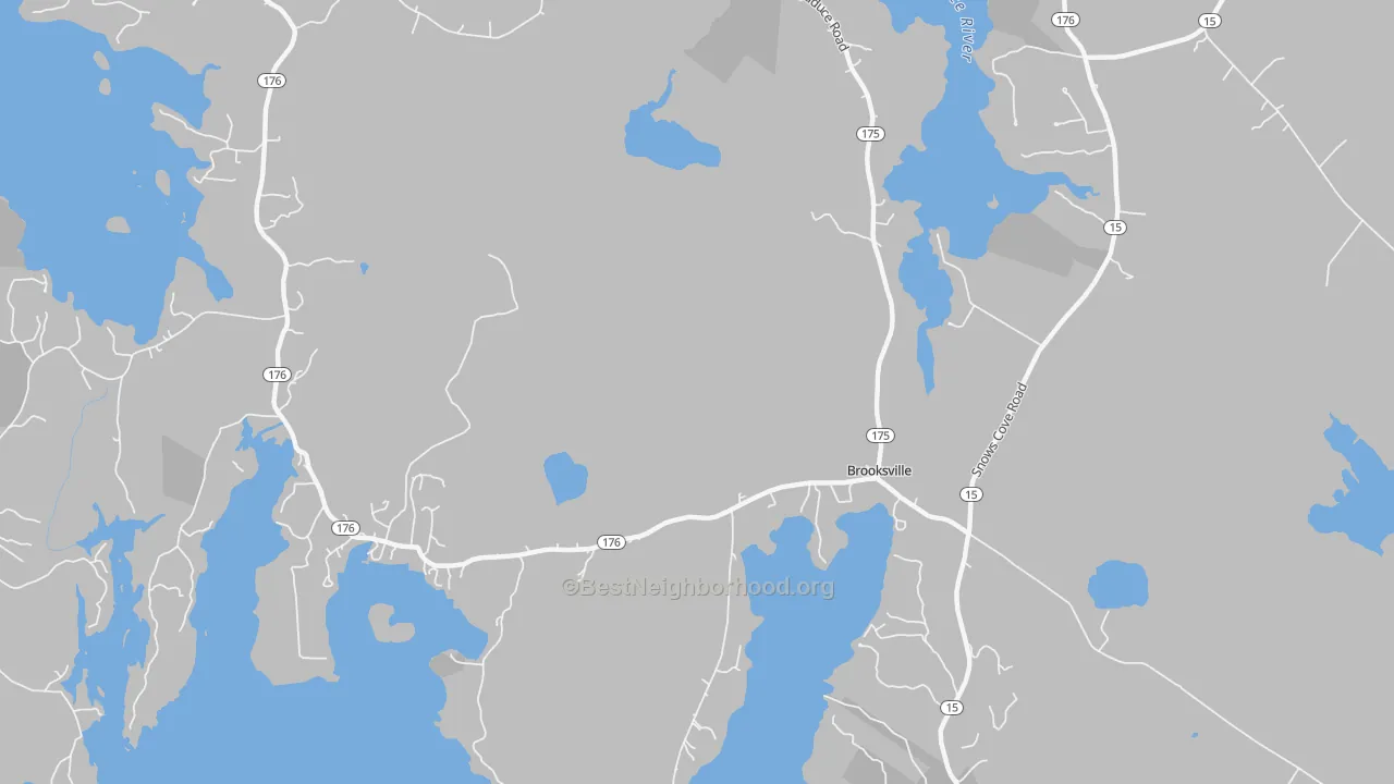 Transit Grade map of Norumbega, ME