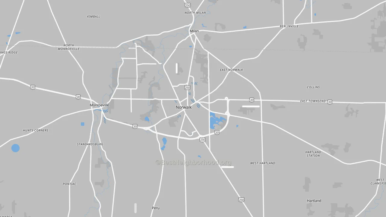 Transit Grade map of Norwalk, OH
