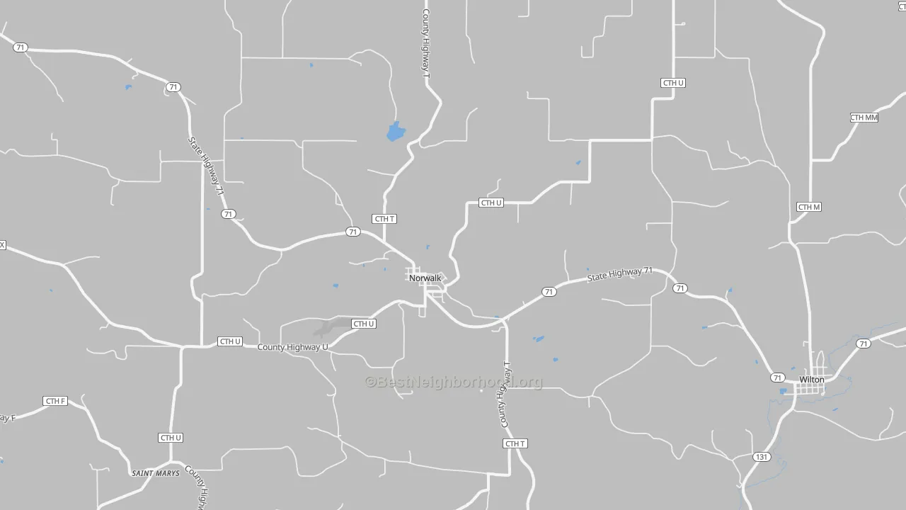 Transit Grade map of Norwalk, WI