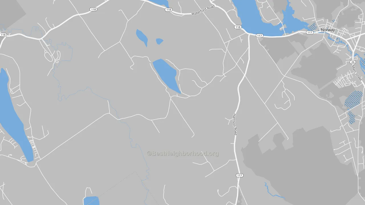 Transit Grade map of Norway Lake, ME