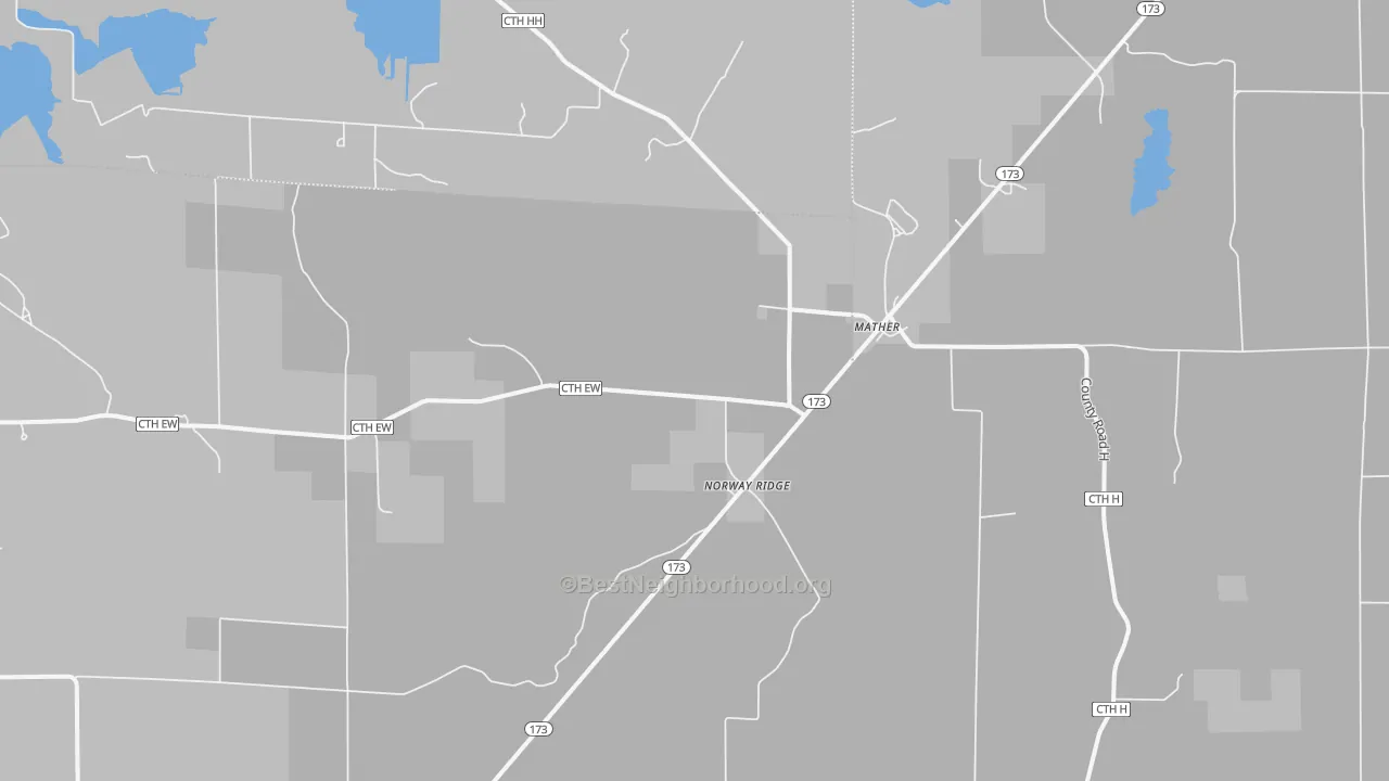 Transit Grade map of Norway Ridge, WI