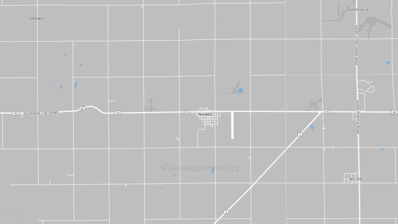 Transit Grade map of Norwich, KS