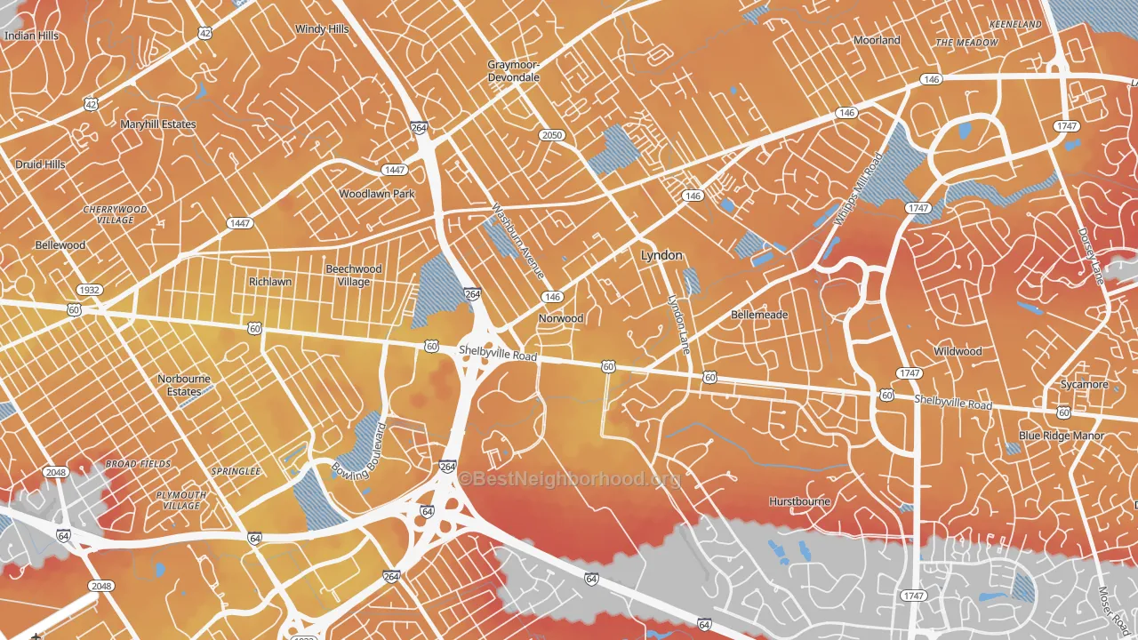 Transit Grade map of Norwood, KY