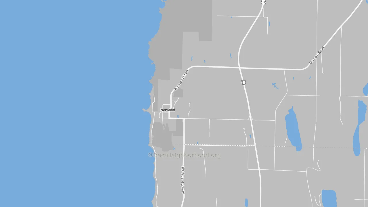 Transit Grade map of Norwood, MI