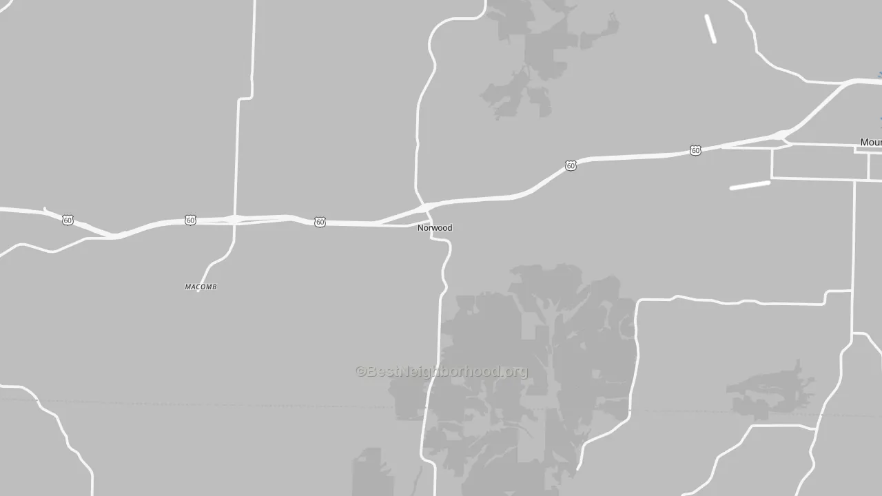 Transit Grade map of Norwood, MO