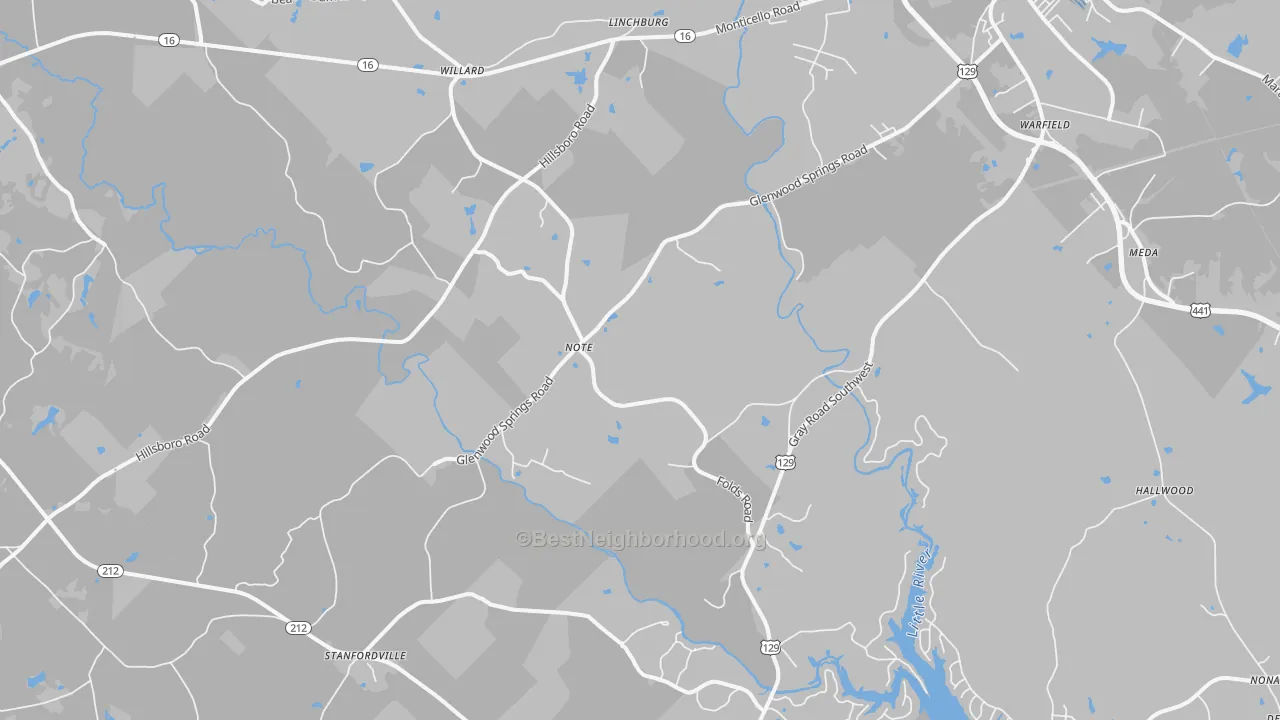 Transit Grade map of Note, GA