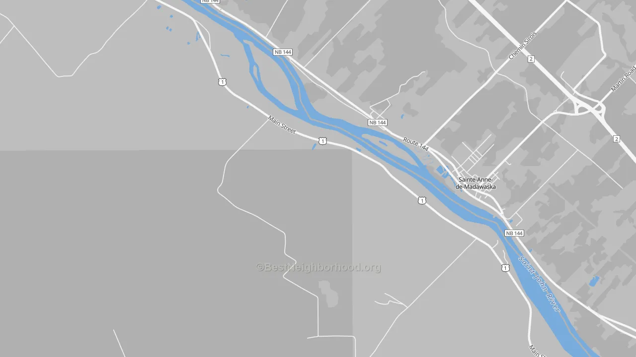 Transit Grade map of Notre Dame, ME